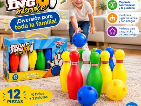 Juego de Bolos Infantil 12 Piezas