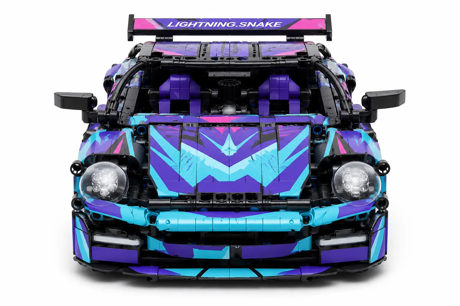 Carro Deportivo Cyberpunk para Armar – Bloques de Construcción
