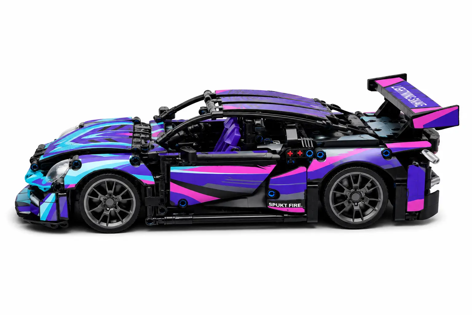 Carro Deportivo Cyberpunk para Armar – Bloques de Construcción - Image 2