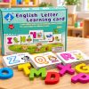 CAJA LETRAS EN INGLES CON LETRAS EN PASTA Y MARCADOR