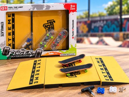 PATINETA DEDOS X2 CON SKATEPARK