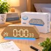 MODERNO RELOJ DESPERTADOR CON PANTALLA LED Y LUZ