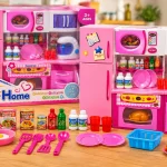 MINI COCINA PARA MUÑECAS CON ACCESORIOS
